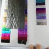 Tela de cortavientos plisada con recubrimiento metálico, Chaqueta de plumón impermeable súper suave reflectante plisada brillante, Tela para equipaje y bolsos de mano