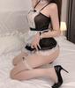 Lencería sexy, uniforme seductor, disfraz de sirvienta, traje para juego de rol