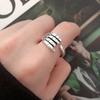 Nuevo amor transfronterizo anillo de abrazo de manos anillo de pareja japonés y coreano anillo abierto simple para hombre y mujer