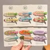 Pinzas para el pelo de frutas de dibujos animados para niñas pequeñas, Pasadores para flequillo delantero, Pinzas Bb para niños, Pinzas laterales para bebé, Diseño sin costuras