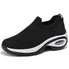 Tênis feminino Fly Woven, novo estilo para comércio exterior, modelo 2025, com sola grossa e leve, ideal para corrida. Tênis Temu de cano único, confortável, com amortecimento de ar e elevação.