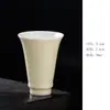 Dehua Porcelana Blanca Sancai Tazón con Tapa Taza de Té Tetera Individual Cerámica Pared Delgada Tazón de Té Kung Fu No Caliente Mano Grasa Jade