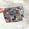 Puesto de Mercado Nocturno Lona Linda Caricatura Billetera para Monedas Niños Portátil Creativo Tarjeta Auriculares Bolsa para Mujeres