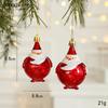 Novas decorações de Natal pequeno pingente de plástico Papai Noel enfeites atmosfera layout suprimentos em estoque atacado