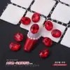 Decorações de Unhas com Strass Vermelhos de Ponta Inferior e Formato Irregular para Ano Novo, Decorações de Unhas Coração Torto Ovo de Pombo Doce de Gelo, Strass para Nail Art Atacado