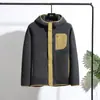 Capa de Forro Polar de Calidad para Exteriores Transfronteriza para Hombres y Mujeres Chaqueta con Capucha de Forro Polar a Juego Sudadera Gruesa Caliente con Forro de Polar