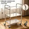 Carrito de Colección de Platos de Acero Inoxidable Carrito Pequeño Carrito de Recogida de Platos Comercial para Hotel Comedor de Restaurante Cocina Guardería Carrito Móvil de Entrega de Comidas