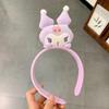 Fofa Tiara de Cabelo Cachorro Yugui Tridimensional Super Fofa Boneca Desenho Animado Acessório de Cabeça Kulomi Merlot Grampo de Cabelo Lavar o Rosto Tiara para Mulheres