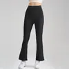 Calça Flare Elástica Cintura Alta Que Esconde a Barriga Calça Slim de High-Look para Mulheres Calça Casual de Perna Larga Calça Esportiva Respirável para Yoga