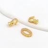 Cobre Chapado en Oro de 18 Quilates Color Conservante Circonita Broche Universal Conector de Pulsera Collar Accesorios para Joyería DIY Cierre Final B68