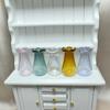 Mini Jarrón de Cristal Jarrón de Florero para la Punta del Dedo 1:12 Accesorios de Juguete para Casa de Muñecas Regalo Creativo Adornos