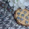 Colgante Ruyi de Aguamarina Natural Accesorios para Pulseras DIY Joyería al por Mayor
