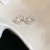 Cor Dourada ~ Brincos Geométricos de Feijão, Luxo Acessível de Nicho, Brincos de Alta Qualidade, Versátil, Joia de Orelha Fashion e Simples