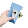 Bolsa de Almacenamiento de Bolsillo Doble Capa PP Azul Carpeta Tamaño A6 Páginas Interiores