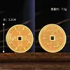 Nuevo Colgante de Cinco Colores del Dios de la Riqueza para Coche, Regalo para Atraer Riqueza, Ojo del Dios de la Riqueza Metal Flor de Ciruelo Dinero Colgante Decoración Interior de Coche