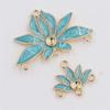 Accesorios de Joyería DIY Cobre Borla de Múltiples Agujeros Colgante de Resina de Loto Estilo Antiguo Accesorios para el Cabello Hanfu Materiales para Aretes