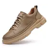 Zapatos de Skate para Hombre de Primavera Tendencia Zapatos de Cuero Versátiles para Hombre Zapatos de Hombre Tenis Transpirables Zapatos Casuales de Suela Gruesa En Stock Venta al por Mayor
