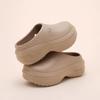 Pantuflas cerradas de suela gruesa para mujer, ligeras, antideslizantes, que aumentan la altura, zapatos de chef, zapatillas tipo muffin deportivas, zapatos con agujeros, sandalias para mujer