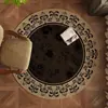 Alfombra Redonda Sala de Estar Dormitorio Nueva Mesita de Noche Mesa de Café Manta para Sofá Silla Giratoria Estudio Retro Lujo Ligero Sentido Avanzado Cojín