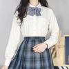 Camisa Jk Manga Corta Estudiante Femenina Blanca Estilo Japonés Original Estilo Preppy Primavera y Otoño Camisa Básica Blanca