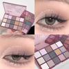 Paleta de sombras de ojos de color maestro a juego suministro directo de fábrica color mate nacarado - súper pigmentación sin caída de polvo maquillaje a prueba de agua y sudor herramienta de maquillaje de belleza portátil con ventosa magnética sombra de ojos