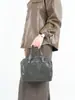Bolso de Mano de Cuero Curtido Vegetal, Bolso Grande de Piel de Vaca de Primera Capa, Bolso Cruzado Retro de Cuero de Pasta de Árbol, Moderno, Casual y Versátil Piel Suave 775