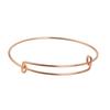 Pulseira retrátil ajustável em aço Alex, popular na Europa e nos Estados Unidos, com sistema push-pull, ideal para mulheres.