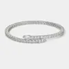 Pulsera Sencilla con Circonita Incrustada de Venta Caliente en Amazon Moda Europea y Americana Novia Boda Pedrería Accesorios para Mano pulsera