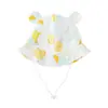 Chapéu de Sol de Princesa Super Fofo para Bebê Menina Chapéu de Sol para Recém-nascido Chapéu de Pescador Macio para Primavera e Outono de Bebê