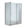 Mampara de Ducha Rectangular de Acero Inoxidable 304 Simple para Baño