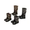 Jialuoya~Botas Apiladas con Hebilla Retro para Mujer Botas Vaqueras Meilade Botas de Montar Botas Largas Botas Altas