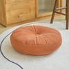 Cojín de futón de chenilla, cojín de estilo japonés, cojín de asiento con núcleo grueso para el hogar, cojín redondo para ventana salediza de tatami para personas perezosas.