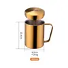 Taza de Acero Inoxidable 304 para el Hogar Anticaídas Taza para Boca Infantil Taza de Leche Taza de Agua para Oficina de Negocios Taza de Café con Tapa