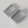 En stock usar uña empaque de unidad USB caja de hierro pequeña caja de hojalata abatible logo caja de hierro rectangular venta al por mayor