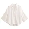 Venta al por mayor de Comercio Exterior 2025 Ropa Nueva para Mujer Estilo Europeo y Americano Moda Urbana Camisa de Color Puro para Mujer