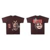 Marca de Moda Europea y Americana Transfronteriza High Street Nueva Camiseta Casual Holgada de Manga Corta con Cuello Redondo Estampado de Letras para Hombre y Mujer