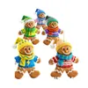 16 Piezas de Adornos de Pan de Jengibre Adorno de Árbol de Navidad de Madera Pan de Jengibre Colorido con Sombrero y Suéter Decoraciones Navideñas