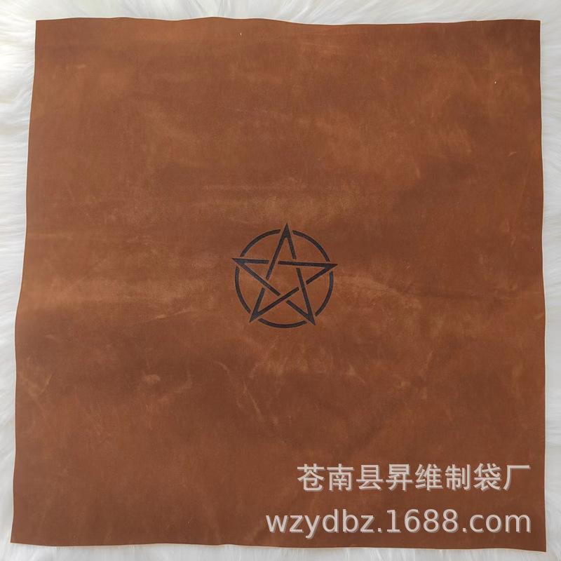 五星图金驼色桌布