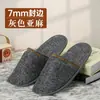 Chinelos Descartáveis para Hotel e Pousada, Chinelos de Algodão e Linho, Espessos e Antiderrapantes, para Alojamentos Locais, Salões de Beleza, Viagens e Viagens de Negócios, Atacado