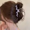 Nuevo clip de tiburón 2026 para otoño e invierno, pinza para el cabello de gran tamaño de alta gama para mujeres con cabello abundante, con diseño de lazo