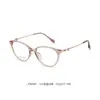 30561 Gafas Lisas Estilo Ojo de Gato Nuevas para Mujer, Armazones de Titanio Simples y Versátiles para Estudiantes para Miopía