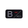 Parche de Goma con Insignia de Tipo de Sangre 3D de PVC A B O AB POS Pegatina de Moral Insignia con Gancho de Velcro en stock