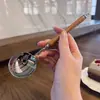 Cuchara de Acero Inoxidable Moderna Francesa Lujo Ligero Retro Aristocrática Cuchara para Sopa Cuchara para Comer Occidental Cuchara para Arroz Cuchara para Pasta Cuchara para Postre