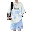Conjunto de Camiseta de Manga Corta para Hombre Verano 2026 Nuevo Estilo Seda Helada Casual Moderno Deportivo Conjunto de Ropa para Hombre con un Look Elegante