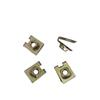 Parafuso de Placa de Carro Fivela de Base de Ferro Universal Autoatarraxante Clipe de Gaxeta de Fixação de Placa Dianteira e Traseira 6mm