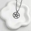 Collar con Colgante de Estrella de Cinco Puntas Personalizado Estilo Nuevo para Hombres y Mujeres Moda Retro Escudo Judío Estrella de David Regalo para Pareja