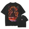 Camiseta Transfronteriza Aliexpress Sung Jin Woo Anime S - Solo - Camiseta Lavada Retro Plana