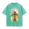 Camiseta con estampado digital para hombre y mujer, estilo retro americano, animación antigua, informal, combinable, de marca moderna, holgada, de verano para hombre y mujer.