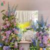 Jardim de Monet ins Paisagem Combinação Flor Cachoeira Parede Arte Floral Beleza Janela Café Exterior Cartão de Canto Celebridade Cibernética