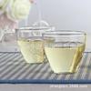 Conjunto de chá de vidro resistente ao calor conjunto de chá de vidro alça pequena Xícara xícara de chá flor com alça conjunto de flores conjunto de chá kung fu